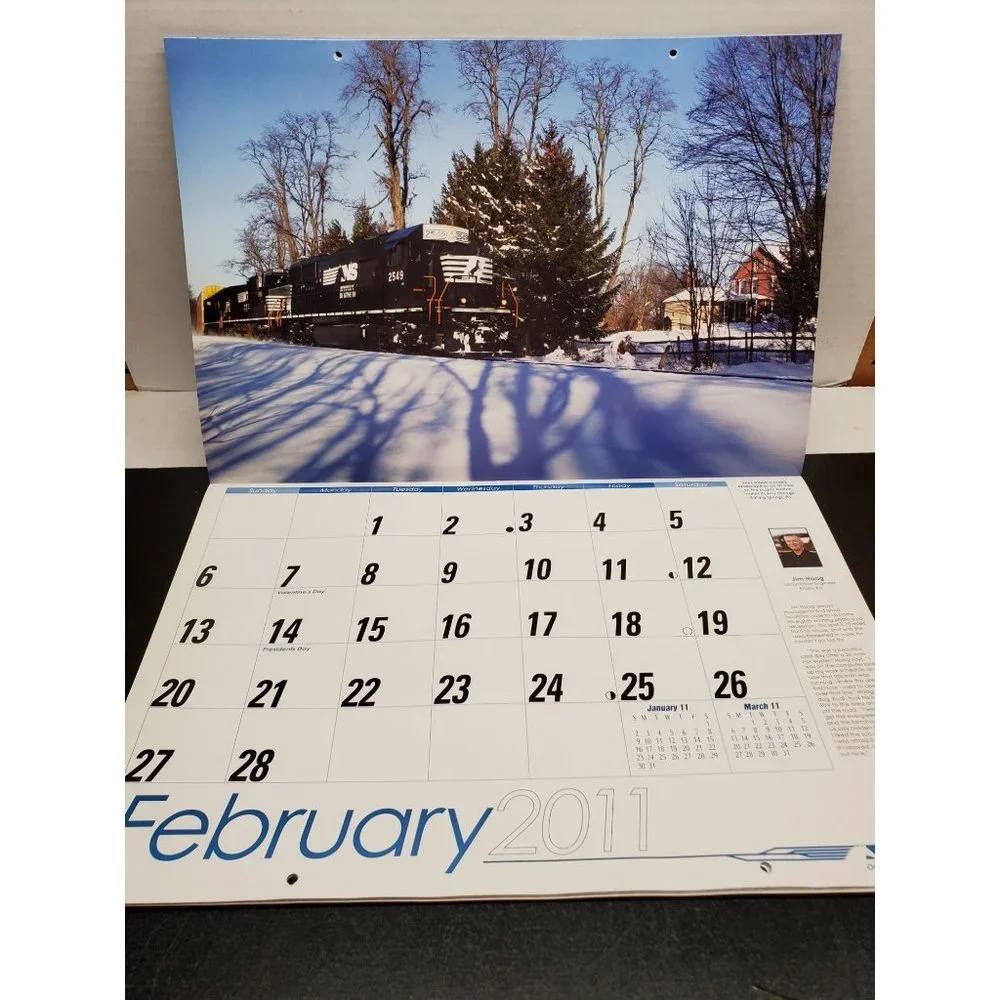 2011‎ Norfolk Southern Railroad Calendar - Oversize
